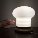 White Glass Table Lamp by Ivan Jakes, 1960s