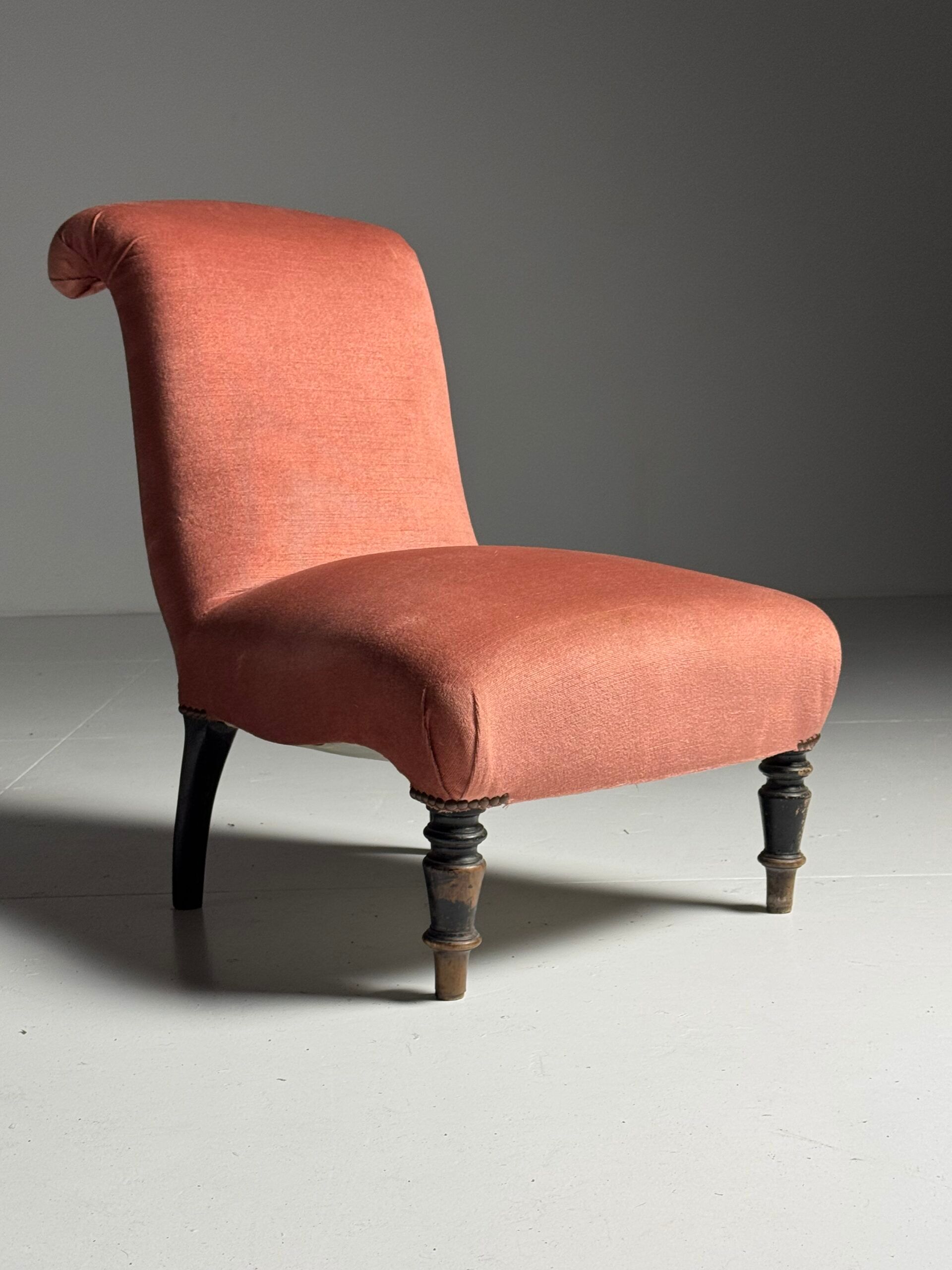 Ensemble de 2 fauteuils à pantoufles français vers 1900