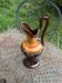 Carafe with handle, jug, vase in Vallauris style enamelled ceramic