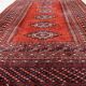 Handmade vintage Uzbek Bukhara rug 91cm x 155cm, 1950s