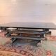 Mid-twentieth century chrome and smoked glass coffee table