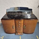 Marble top sideboard with mirror