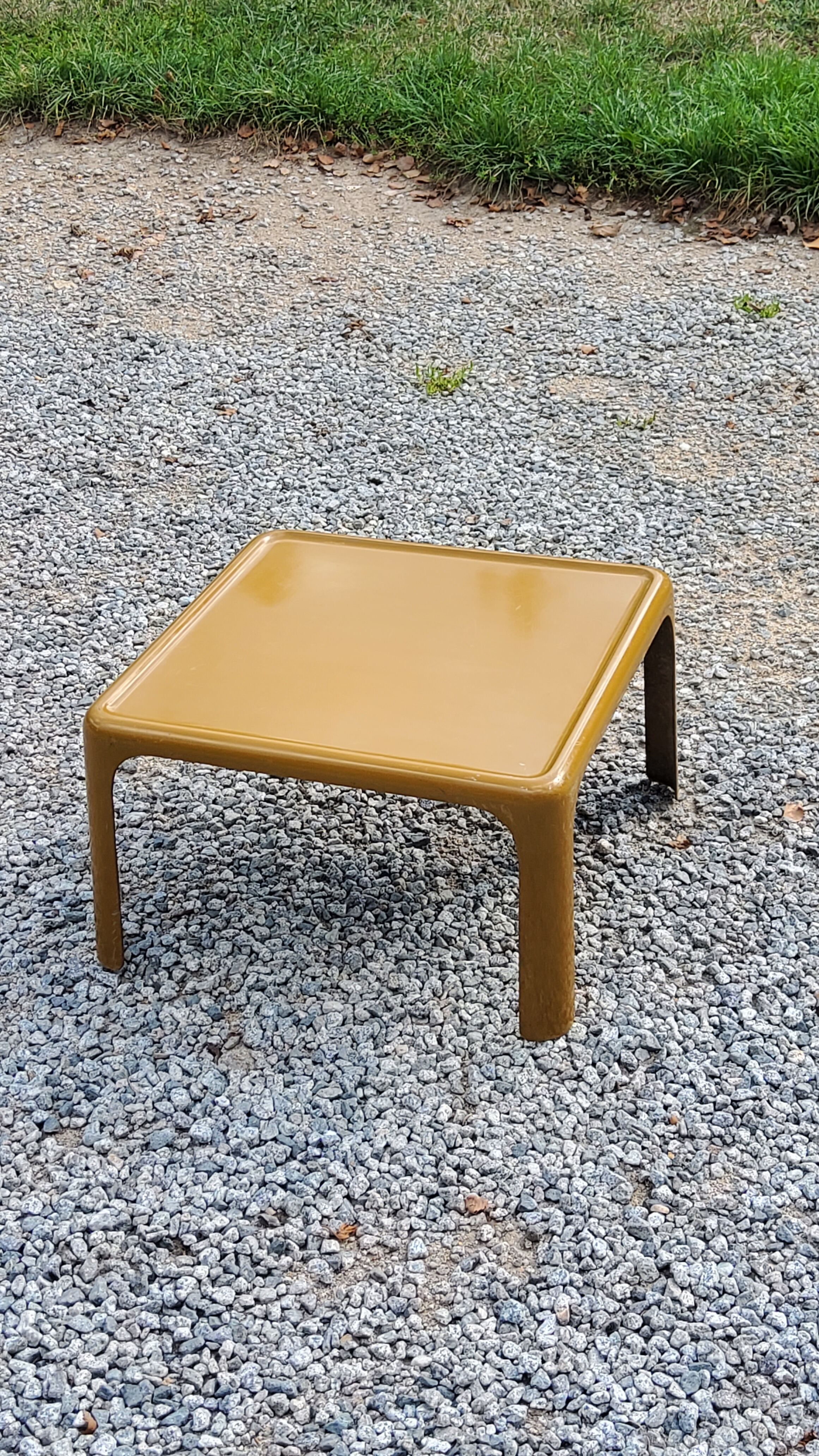 70s fiberglass coffee table