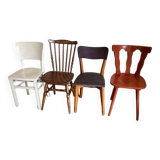Set of 4 mismatched chairs