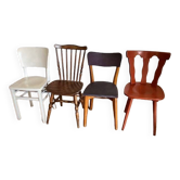 Lot de 4 chaises dépareillées