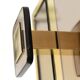 Regency Style Brass and Glass Coat Rack, Italy 1970s