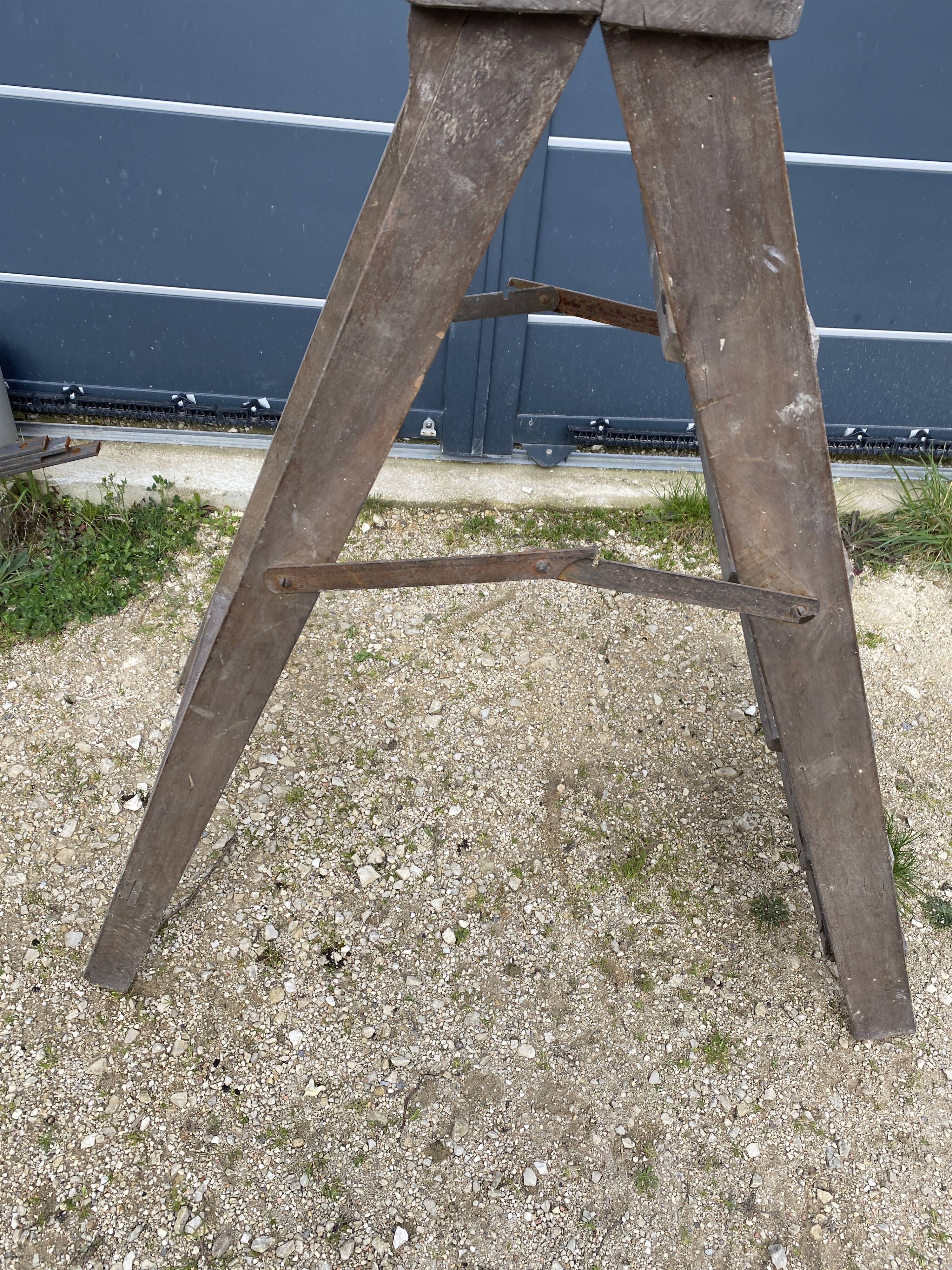 wooden stepladder