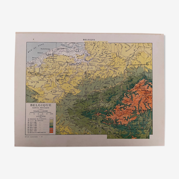 Carte de la Belgique de 1924