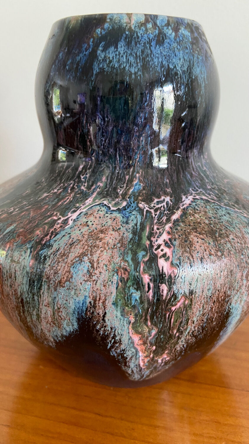 Art Deco glazed ceramic vase 1930