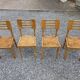 4 Vintage Chairs by Pierre Cruege, French design from the 60s
