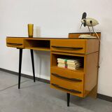 Writing desk with cabinet by Mojmír Požár for UP Závody Bučovice