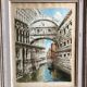 Tableau aquarelle giorgi pont des soupirs Venise