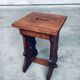 Amsterdam School Design Oak Handle Stool, Netherlands, 1920s