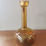 Vintage mouth-blown glass carafe