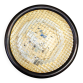 Prismatic glass ceiling lamp by Stilnovo, Italy, 1970s.