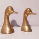 Pair of Greenhouse books duck in brass bronze