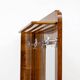 Italian Art Deco Walnut Entry Hall Stand with Integrated Umbrella Holder