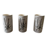 Pastis glasses by Henri Cimal, Palissy Gallery, Vallauris