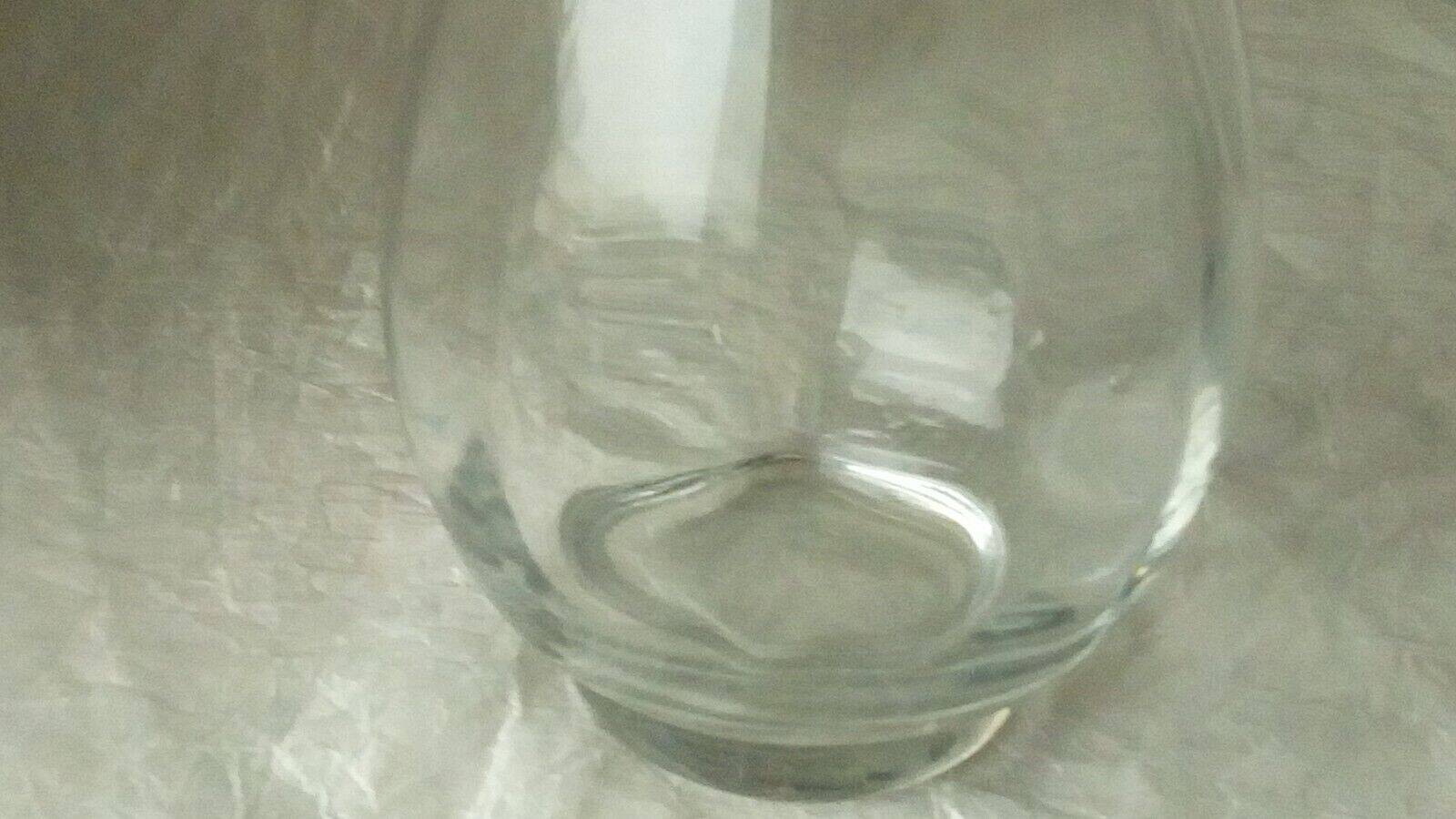 EWATER PITCHER CARAFE IN THICK GLASS WITH CUT-SIDE EFFECT