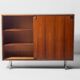 Minimalist storage cabinet in teak by Alfred Hendrickx, 1960