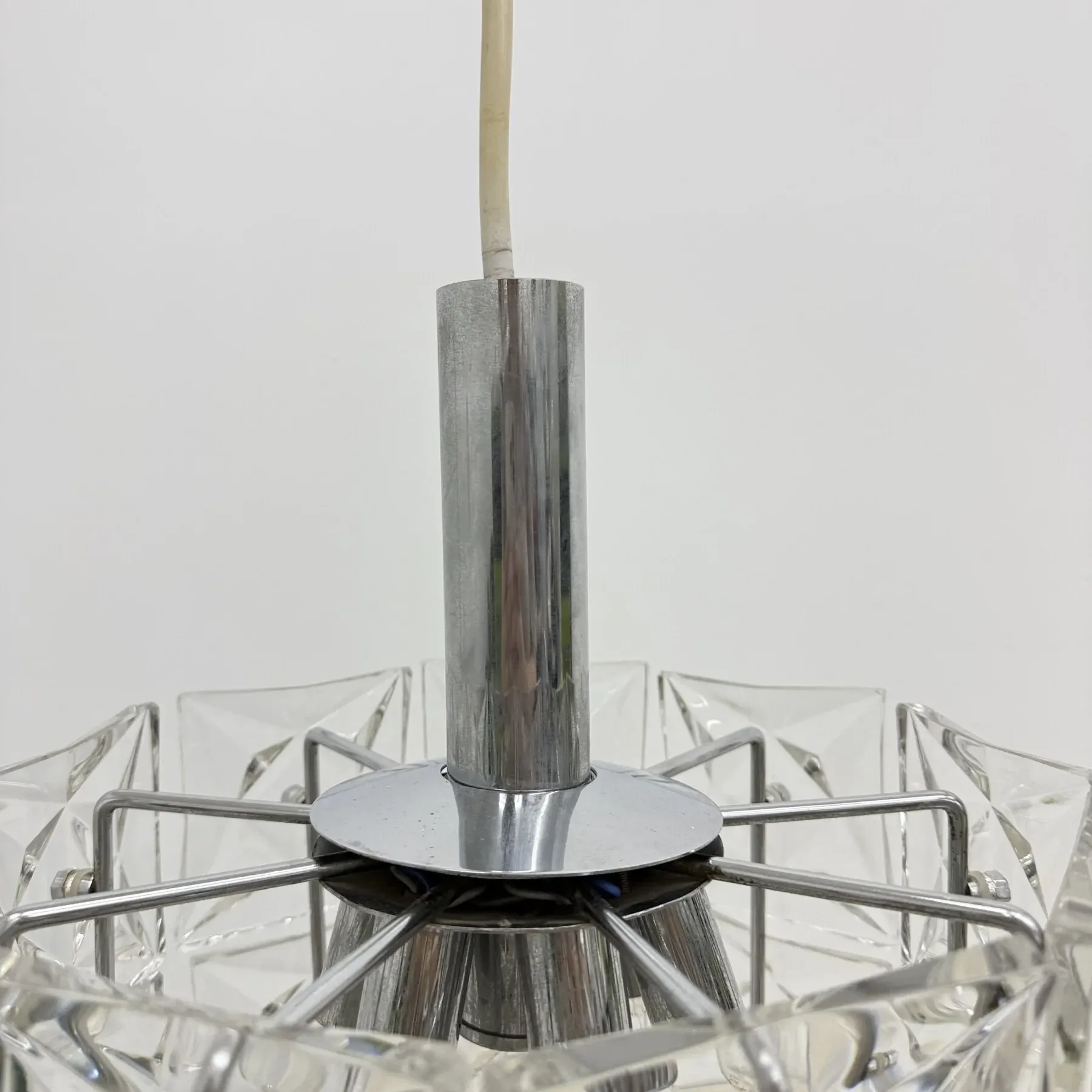 Mid-century design Kinkeldey hanging lamp, 1970s