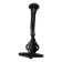 Art Nouveau period coat rack, 1910, in enamelled cast iron, brown