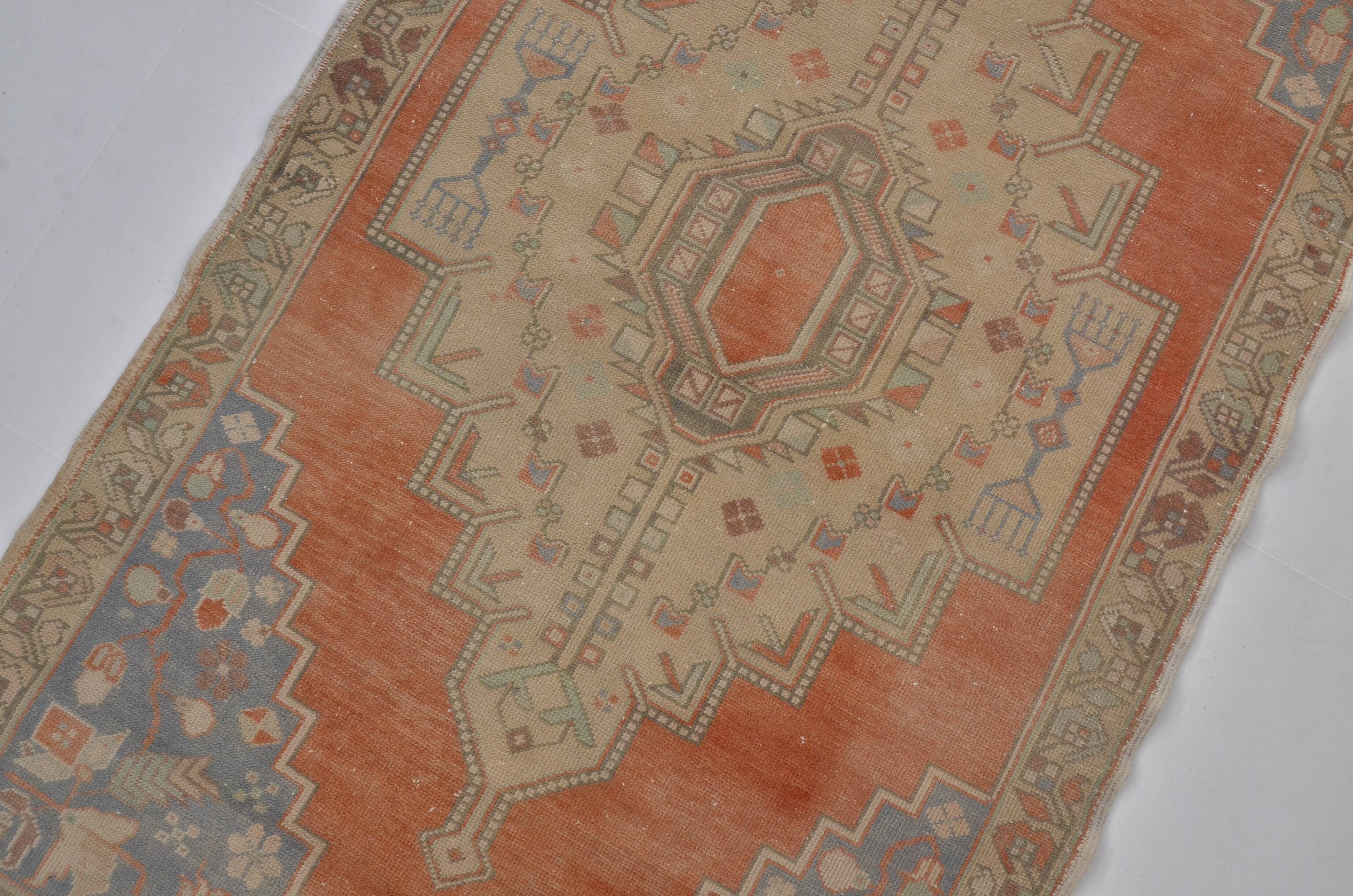 Oushak Handknotted Vintage Carpet sku 2414