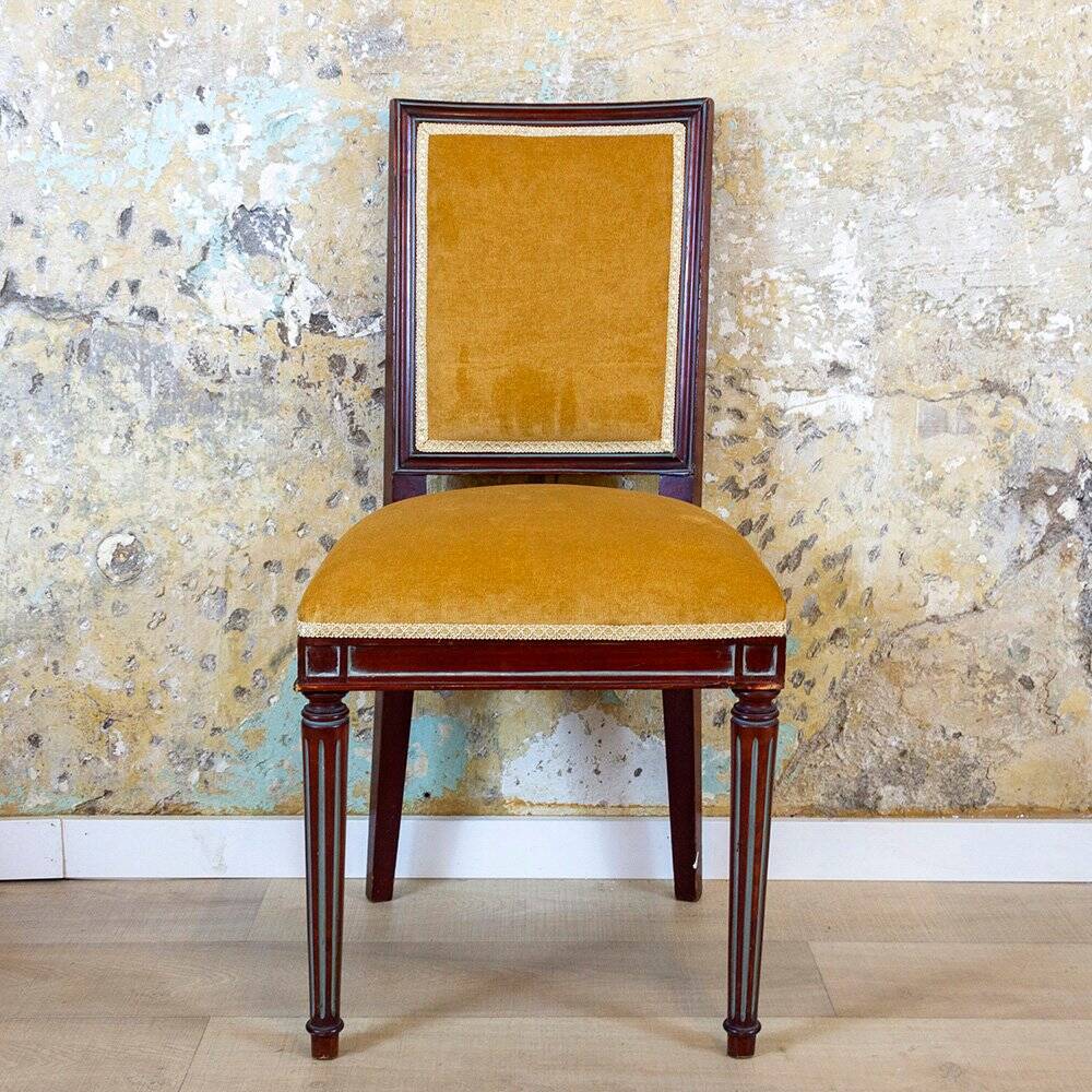 Set of Spanish Louis XVI Style Side Chairs, 1940s