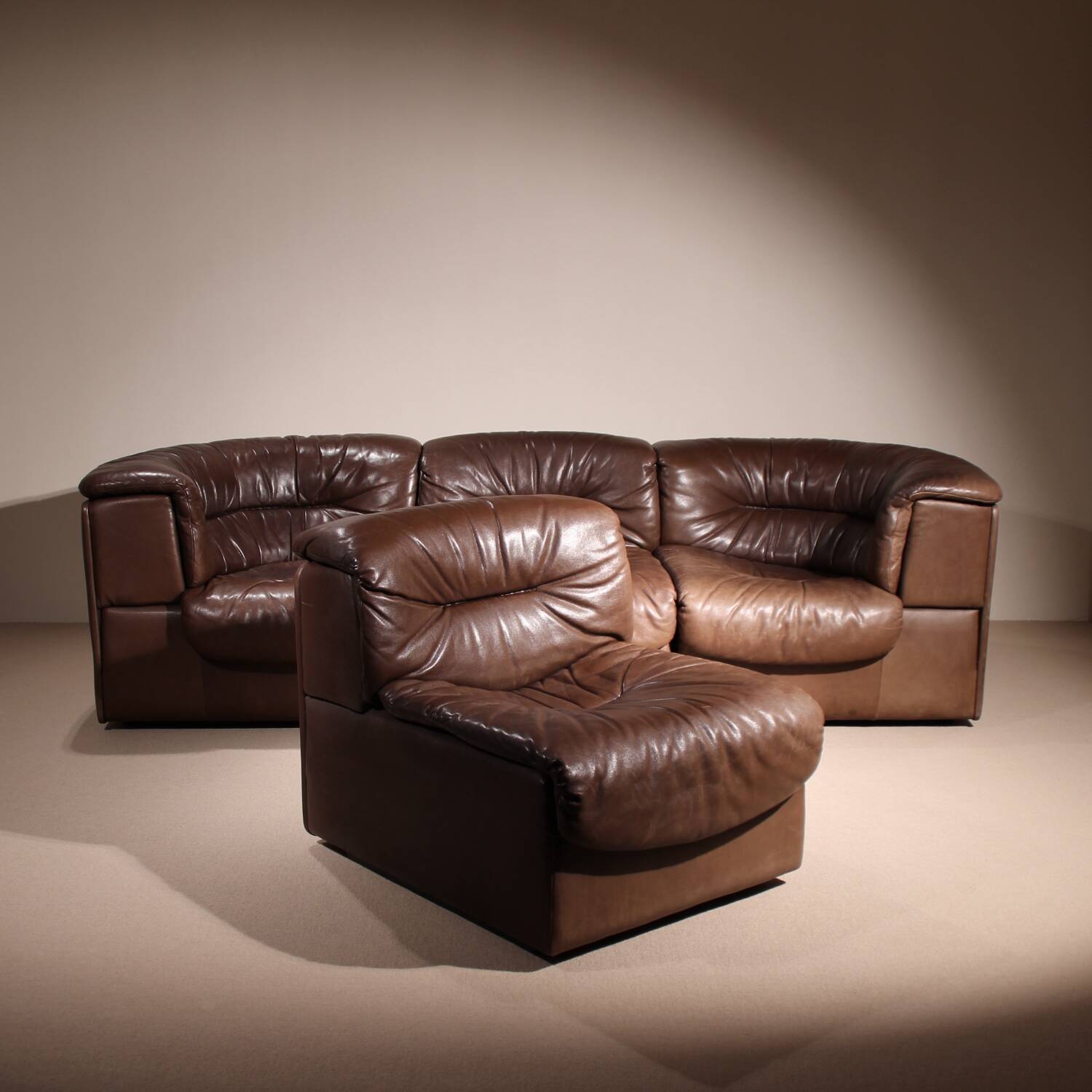 Canapé en cuir modulaire 'DS-14' par De Sede | Suisse années 1970
