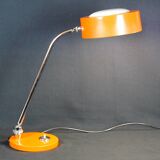 CharlJumo, Modern industrial desk lamp, Original orange color, France