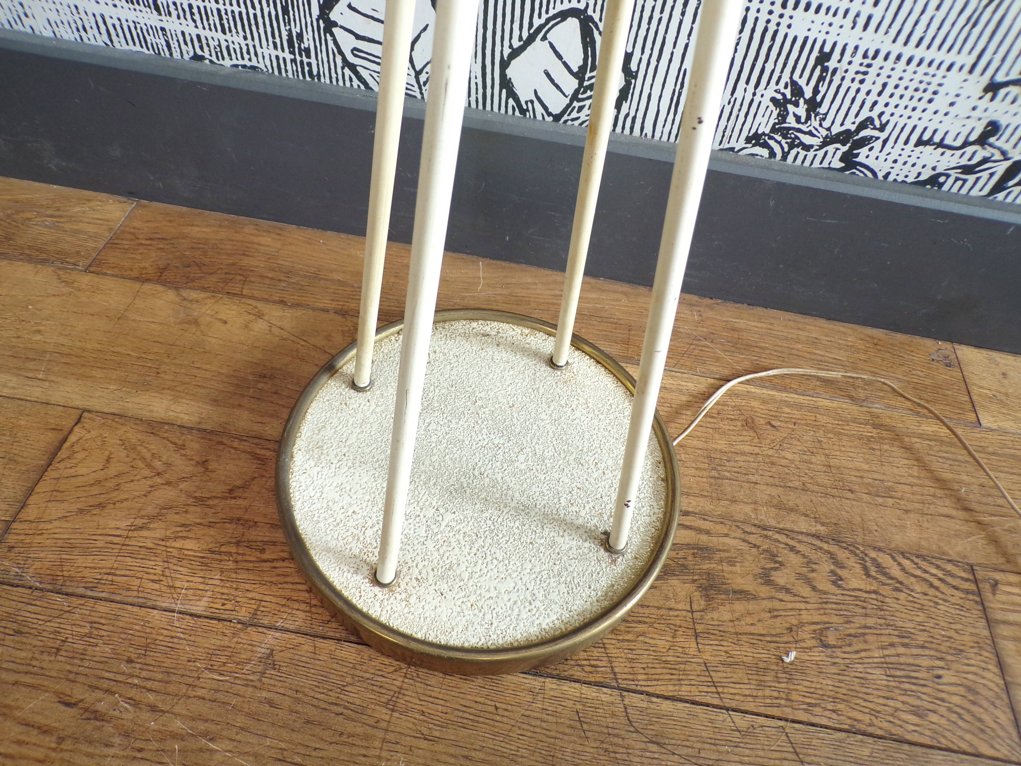 Lily of the valley floor lamp by René Mathieu for Lunel