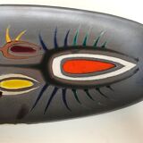 Decorative ceramic dish unique vintage Years 70