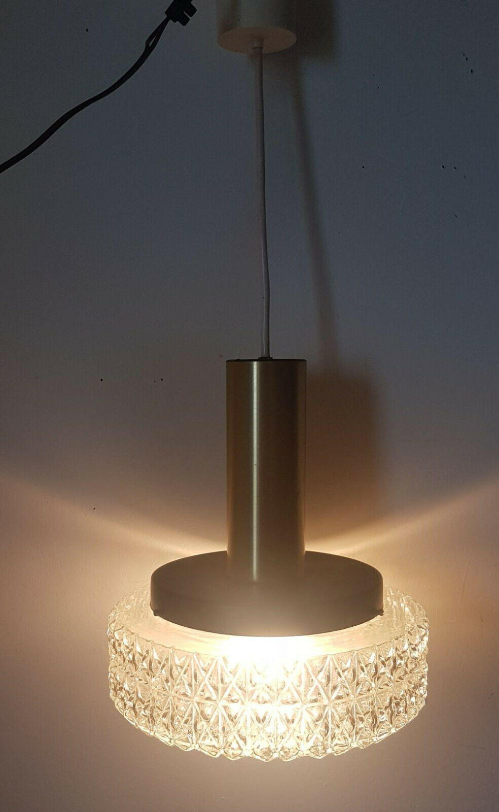 Suspension 60s-70s in metal and glass