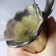 Vintage glass and silver-plated metal jug, modernist pitcher/carafe from 1950-1970.