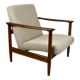 GFM-142 armchair, design by Edmund Homa from the 70s, beige boucle - 2 pieces available