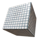 Ceramic tile cube, stool end of sofa