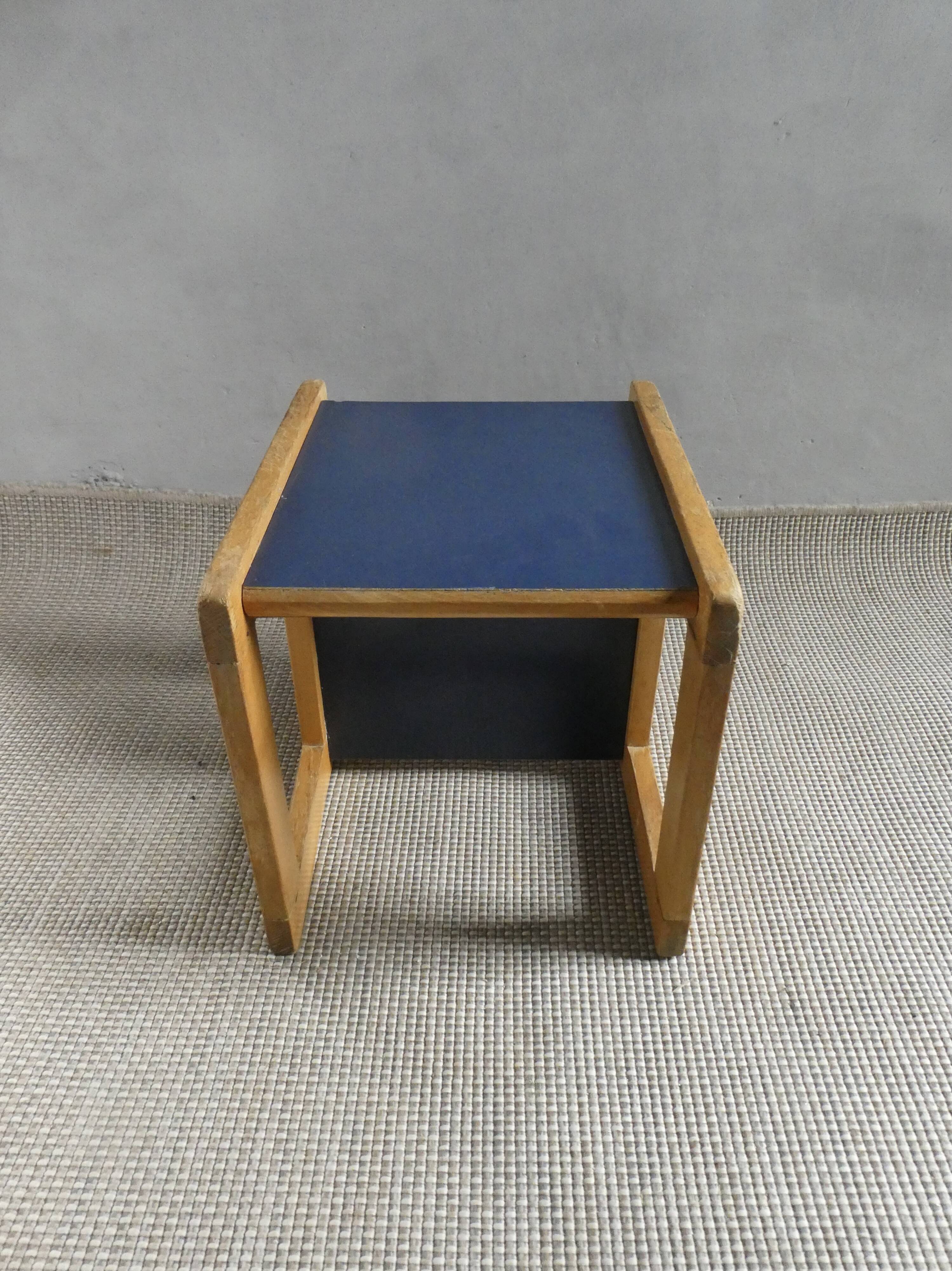 3-position children's armchair, wooden, 1980s