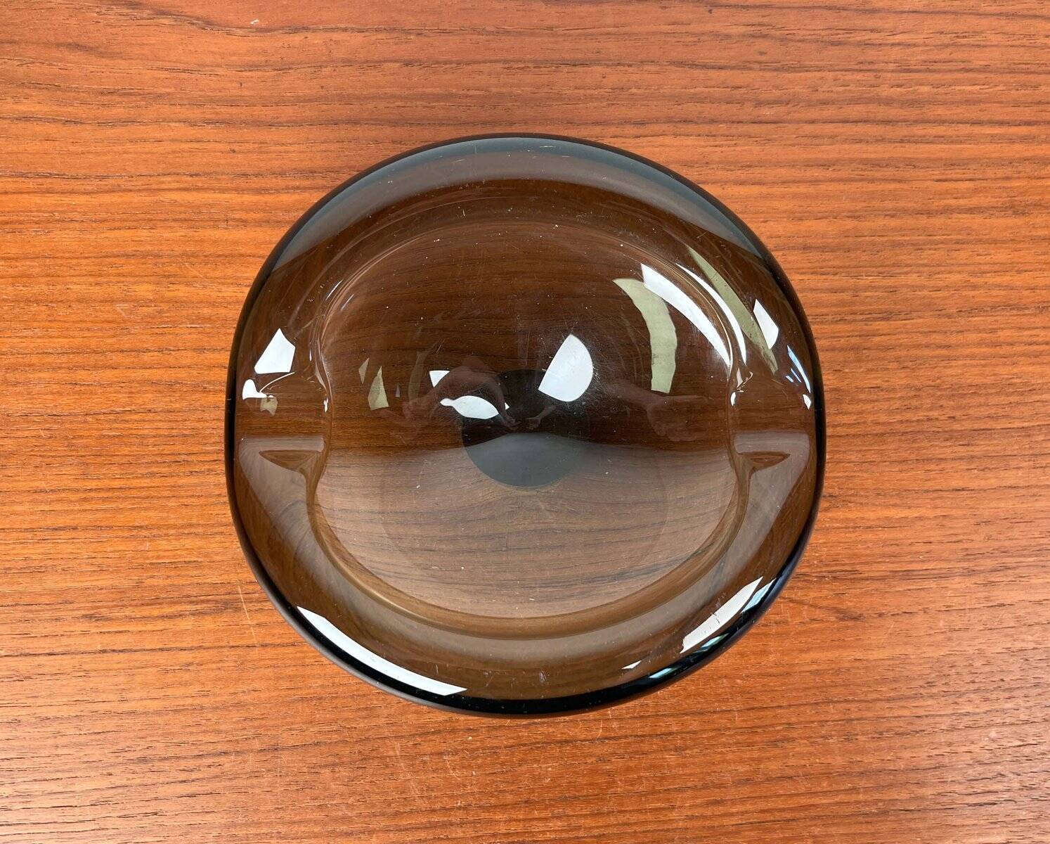 Mid-Century Danish Glass Ashtray by Per Lütken for Holmegaard, 1962