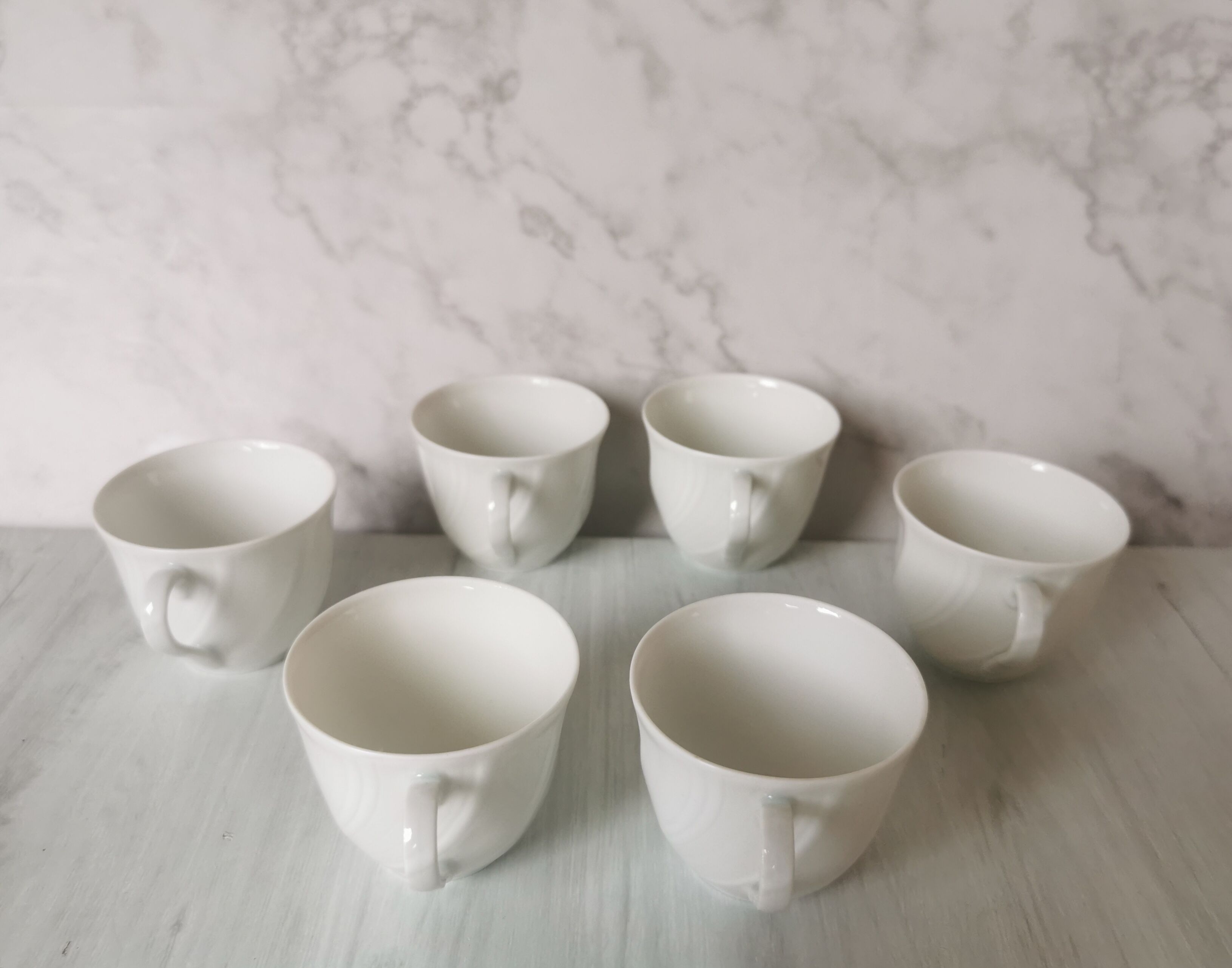 Porcelain cups and saucers Limoges Bernardaud