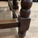 Solid wood farmhouse table with drop-leaves