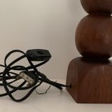Turned wooden lamp foot