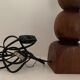 Turned wooden lamp foot