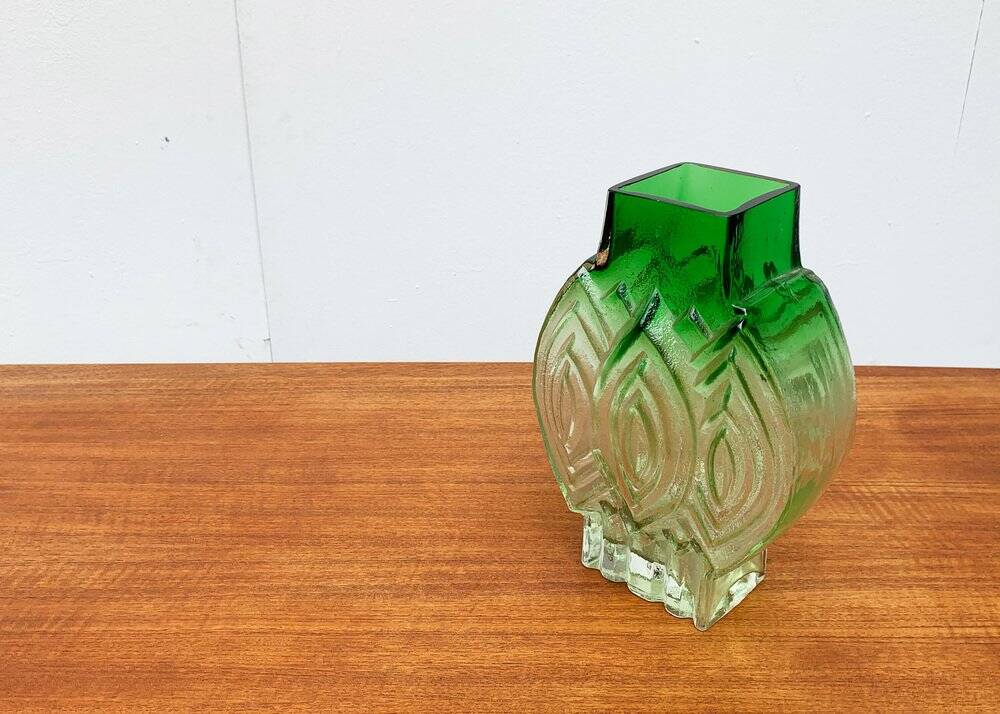 Vintage Finnish glass vase by Kaj Blomqvist for Kumela