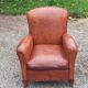 Art deco leather club chair from the 1930s