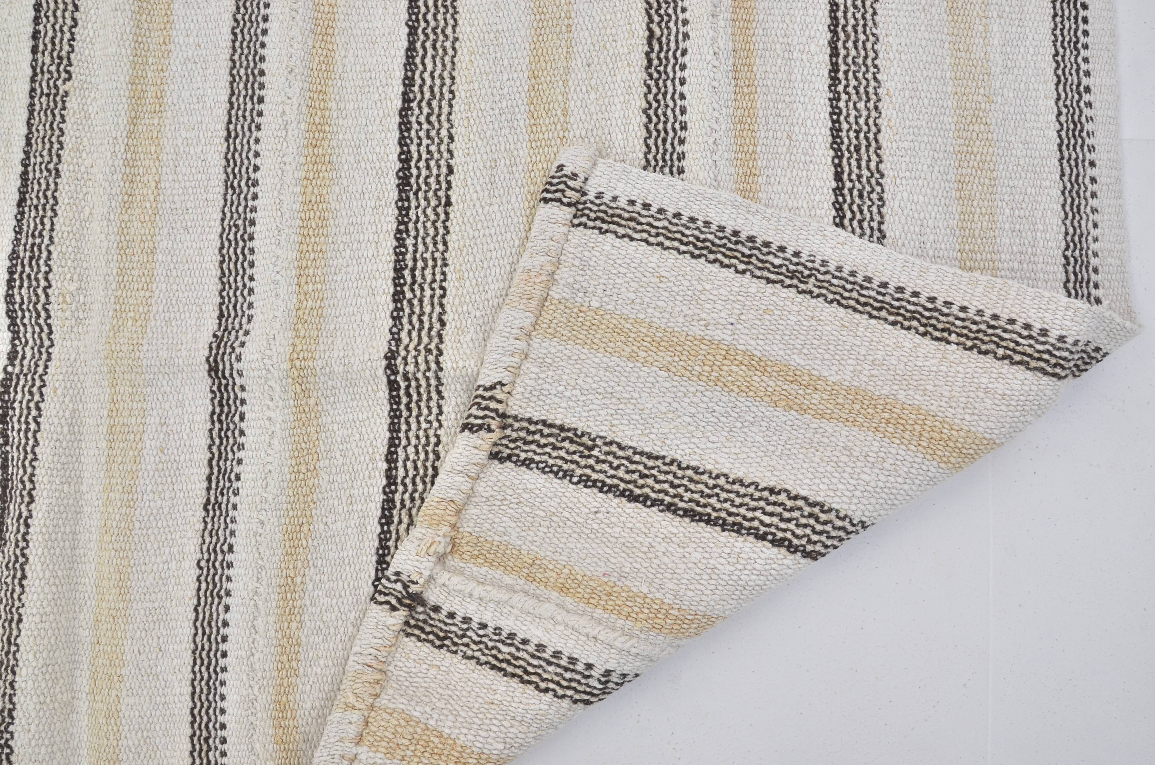 Anatolian Stripe Vintage Hemp Kilim sku 3679