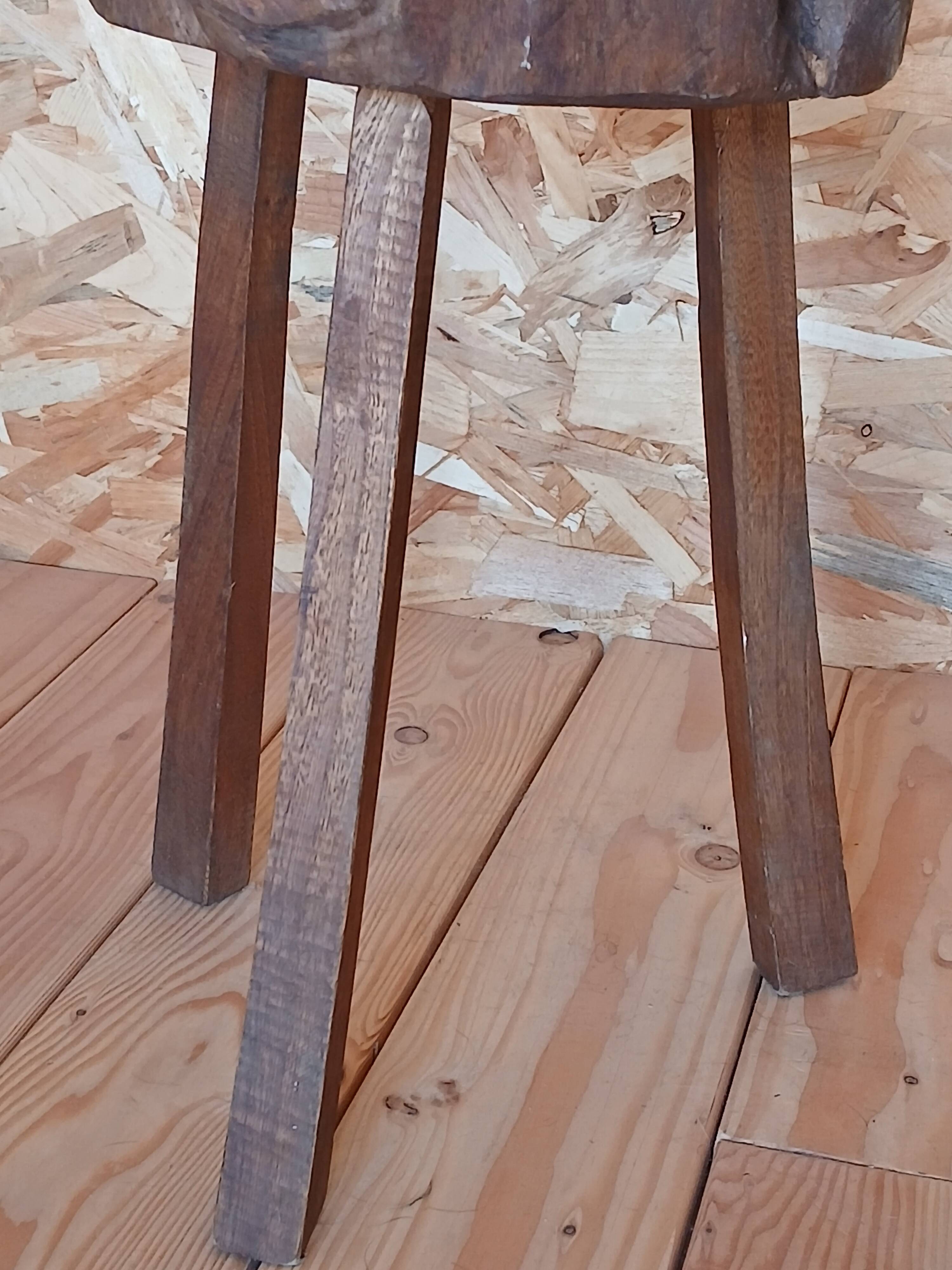 Brutalist tripod stool