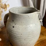 Large pyrite stoneware pitcher