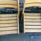 Suite of 8 solid beech chairs