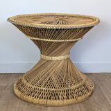 Diabolo rattan coffee table