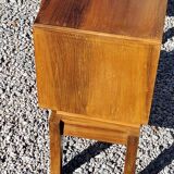 Pair of vintage 50s walnut bedside tables